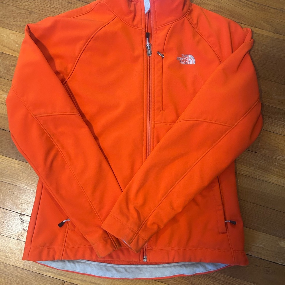 The North Face Vibrant Orange Softshell Jacket